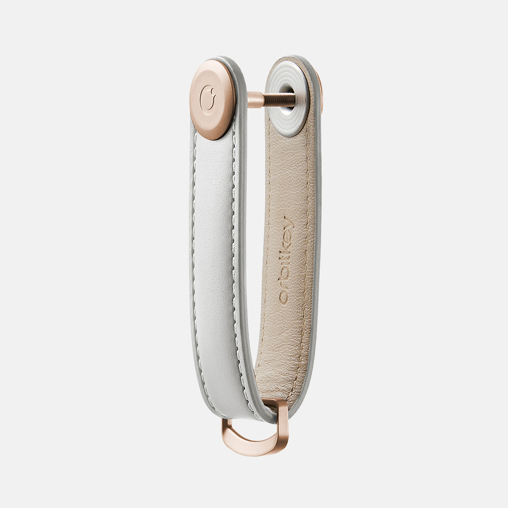 Orbitkey Key Organizer 2.0 Leather stone grey bij Duifhuizen