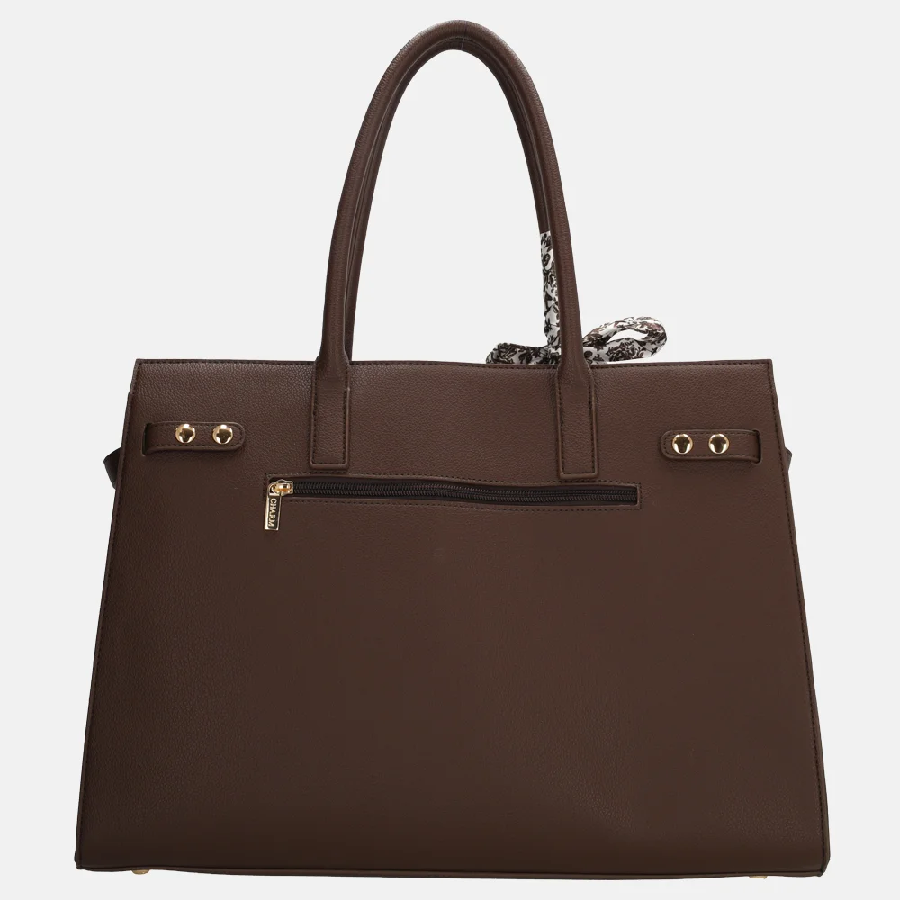 Charm London The Hamptons laptopshopper 15 inch donkerbruin bij Duifhuizen