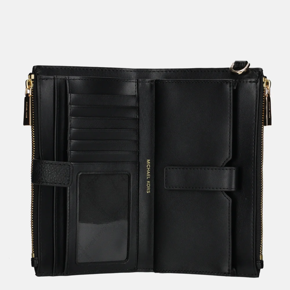 Michael Kors Wristlet Jetset portemonnee black bij Duifhuizen