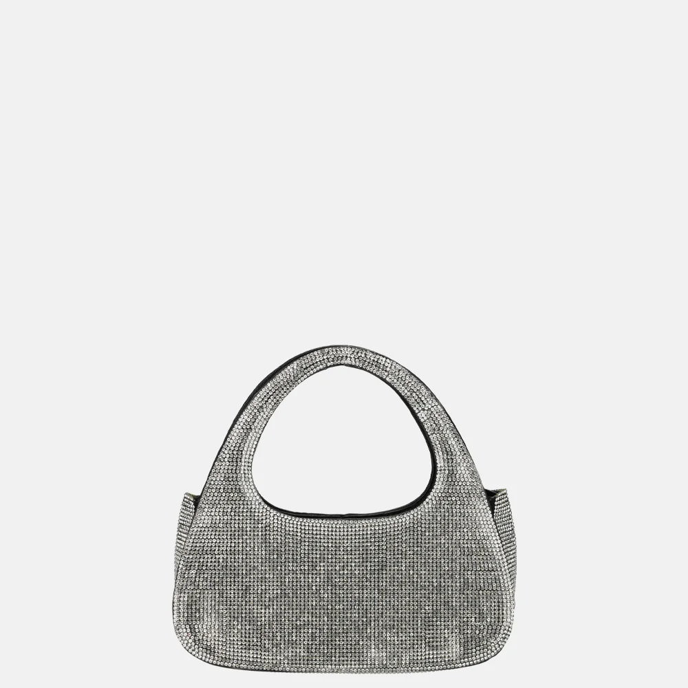 Firenze clutch strass silver bij Duifhuizen