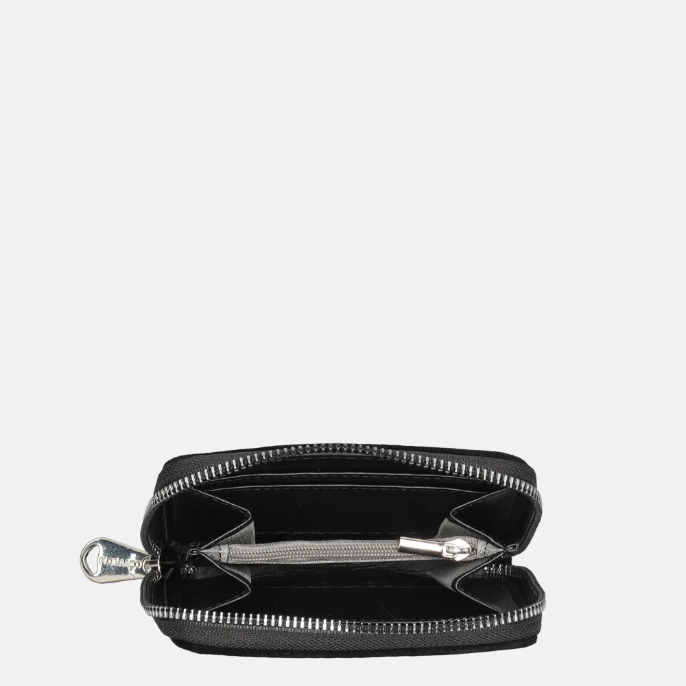 Flora & Co Suedine portemonnee S black bij Duifhuizen