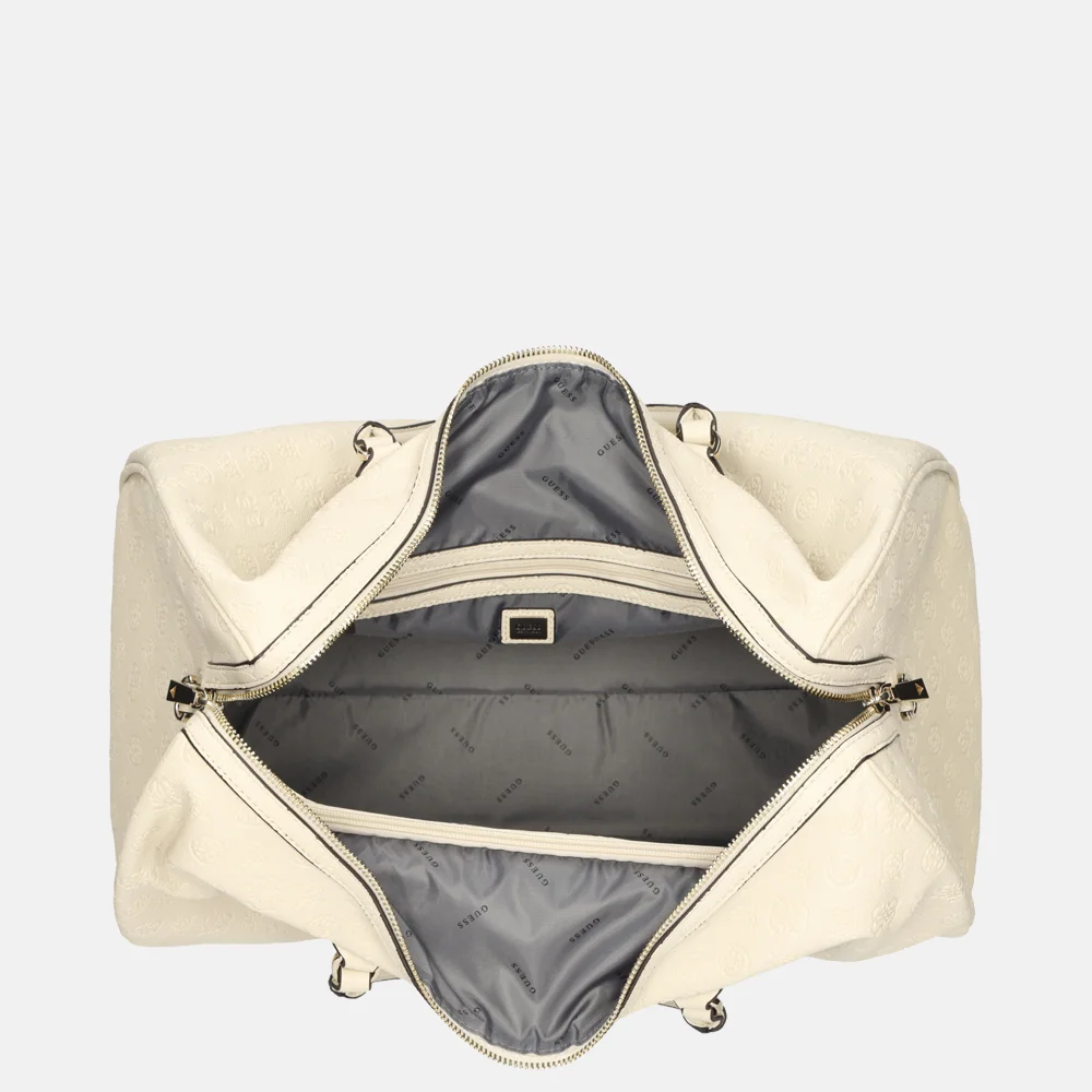 Guess Wilder duffle weekendtas bone bij Duifhuizen