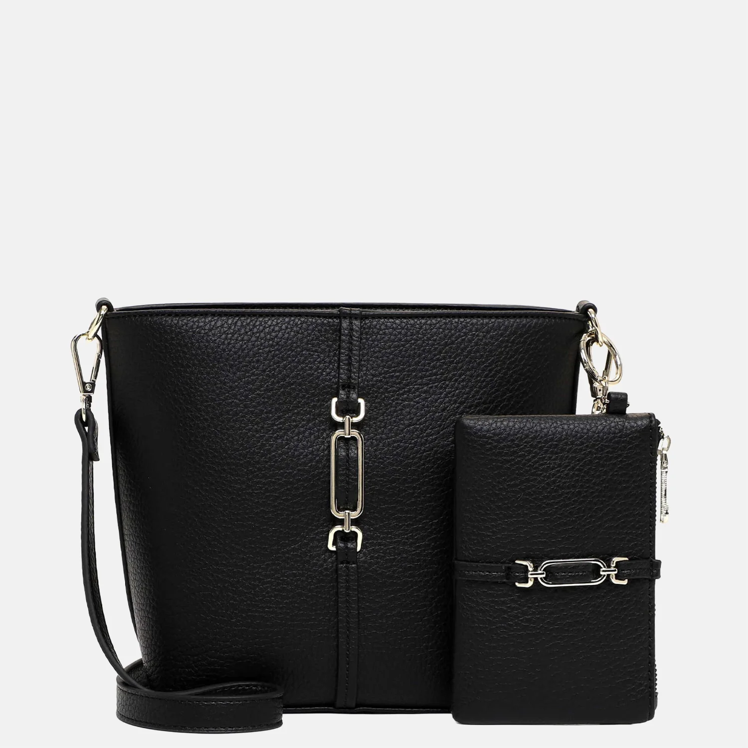 Emily & Noah Lewe crossbody tas black