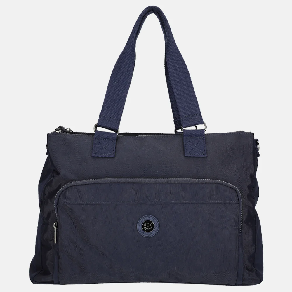 Enrico Benetti Suzie laptoptas 15 inch blauw bij Duifhuizen