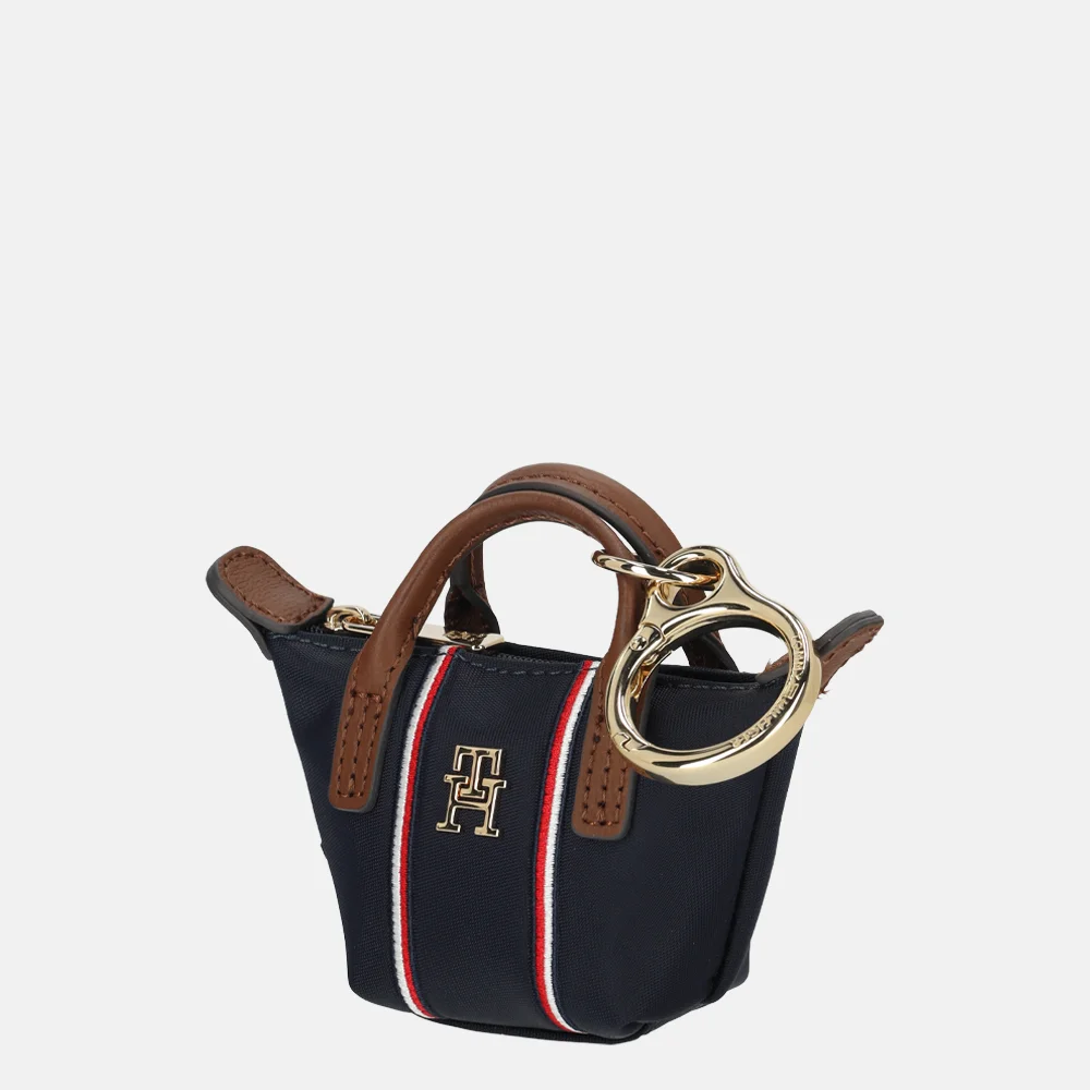Tommy Hilfiger Popette bagcharm nano space blue bij Duifhuizen