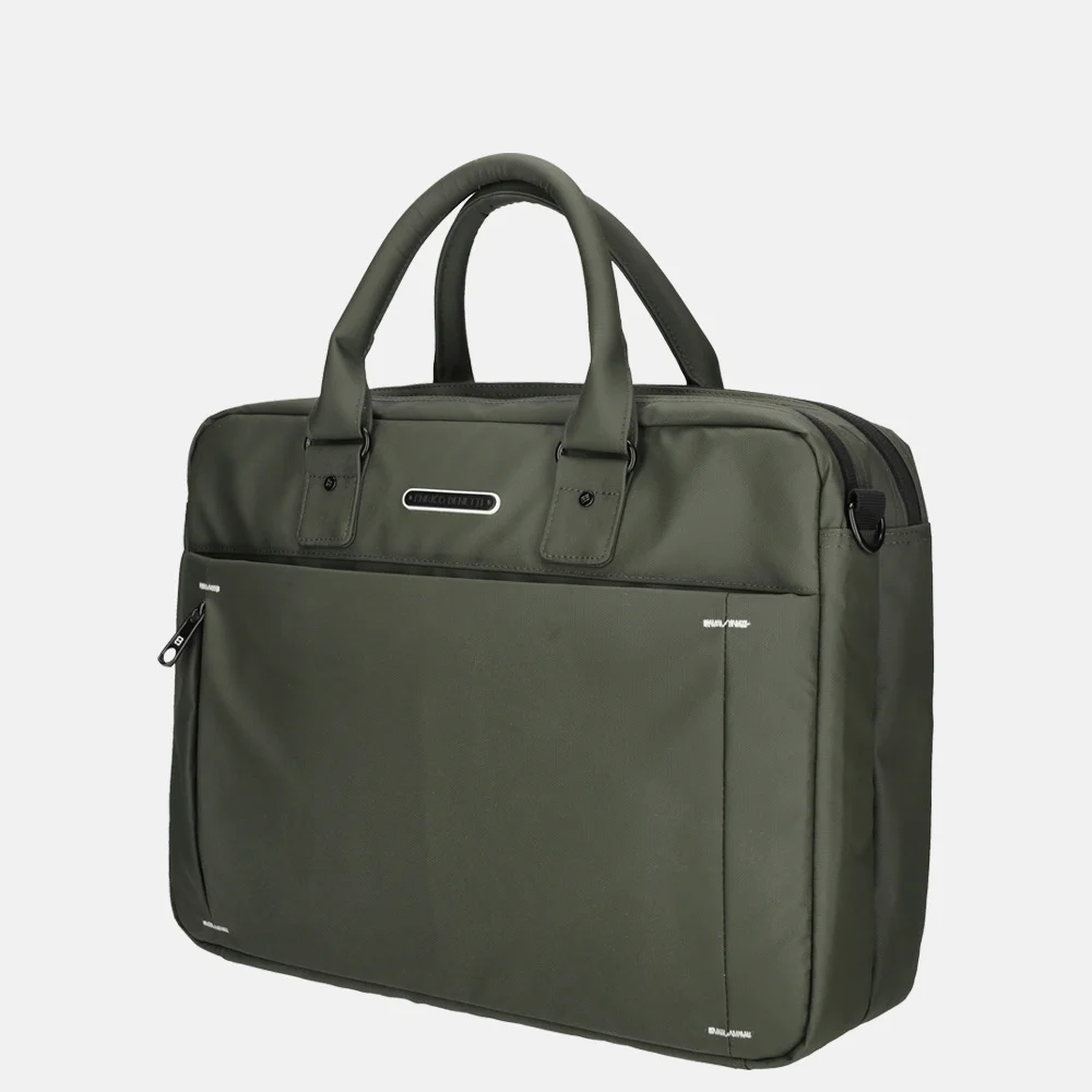 Enrico Benetti Northem laptoptas 17 inch olijfgroen bij Duifhuizen