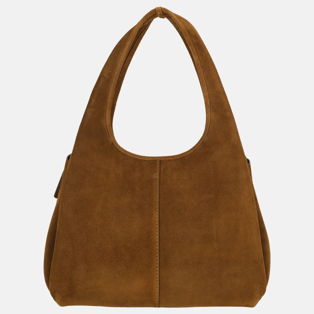 Coach Lana schoudertas M warm brown (goud) bij Duifhuizen
