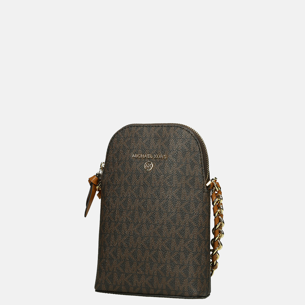 Michael Kors Jet Set Charm crossbody tas S brown acorn bij Duifhuizen