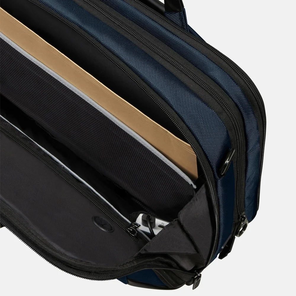 Samsonite Pro-Dlx 6 laptoptas 15.6 inch blue bij Duifhuizen