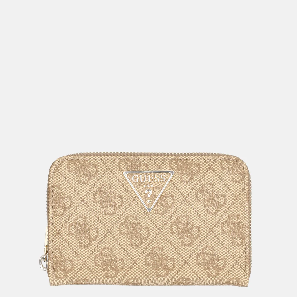 Guess Laurel II portemonnee M latte logo bij Duifhuizen