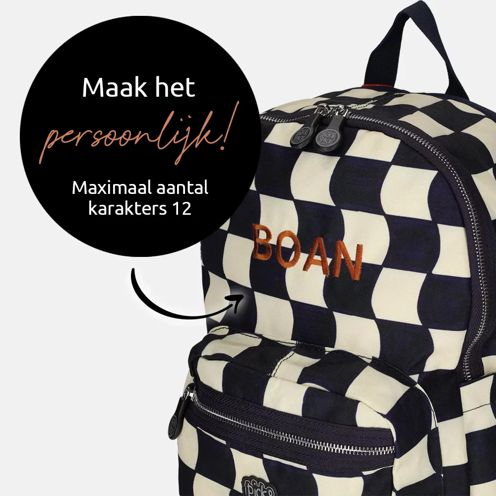 Pick & Pack Check it out kinderrugzak M navy bij Duifhuizen