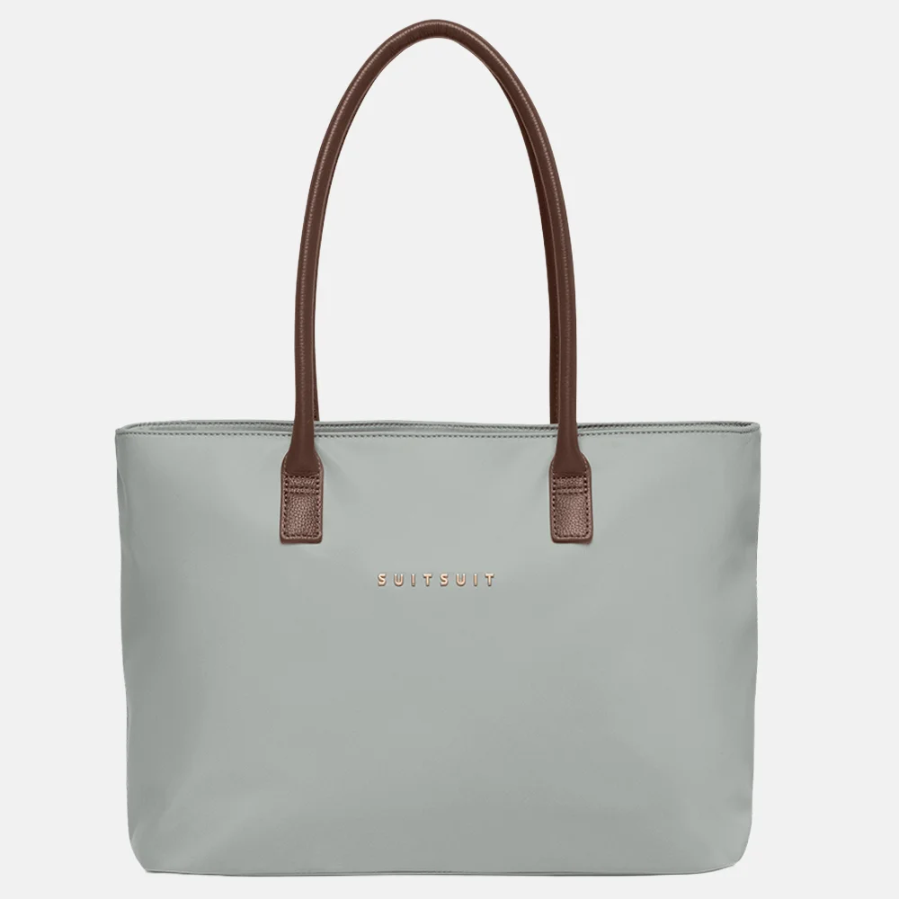 Suitsuit Fab Seventies Daily Tote handtas 15.6 inch limestone bij Duifhuizen