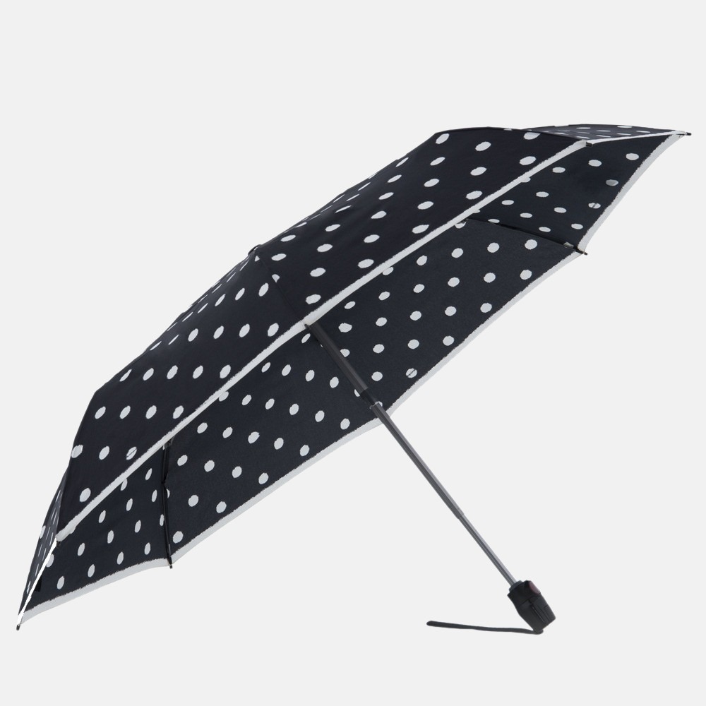 Knirps Duomatic opvouwbare paraplu M Dot Art black bij Duifhuizen