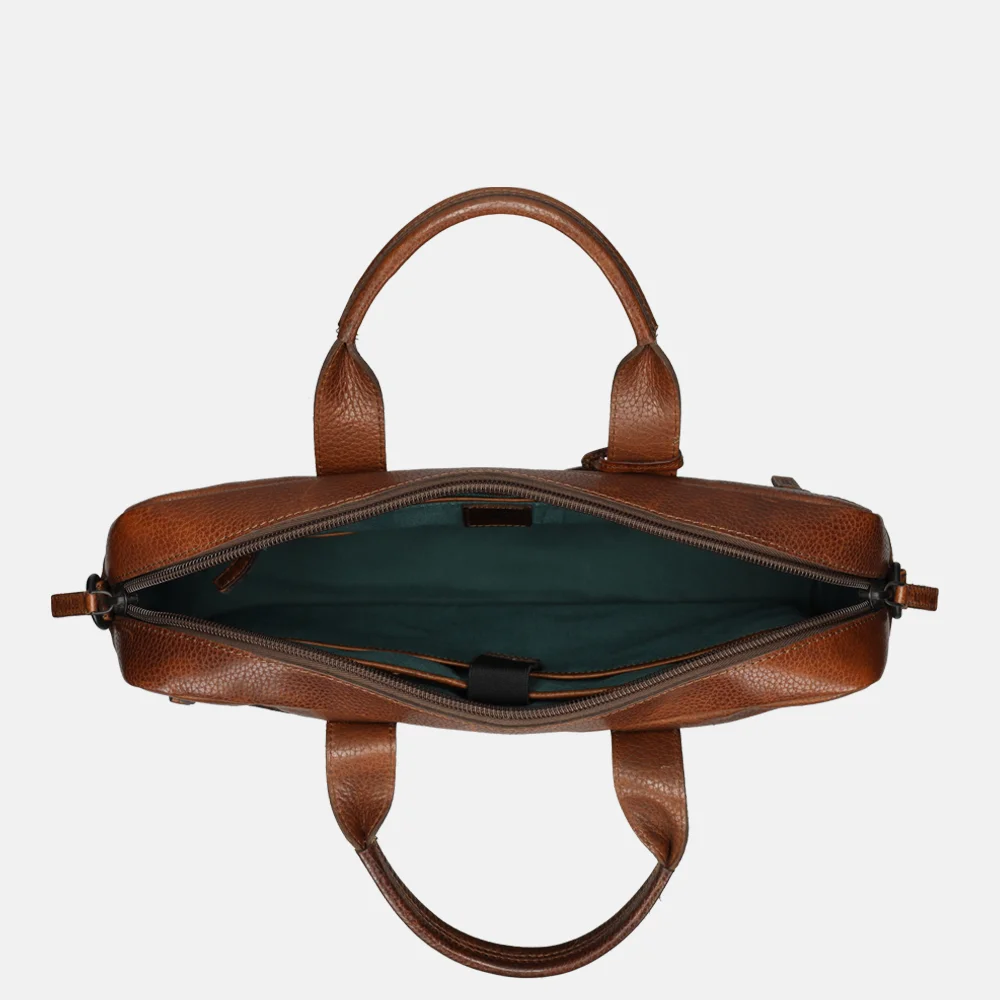 Pylos 59 Sarda laptoptas 15 inch brandy bij Duifhuizen