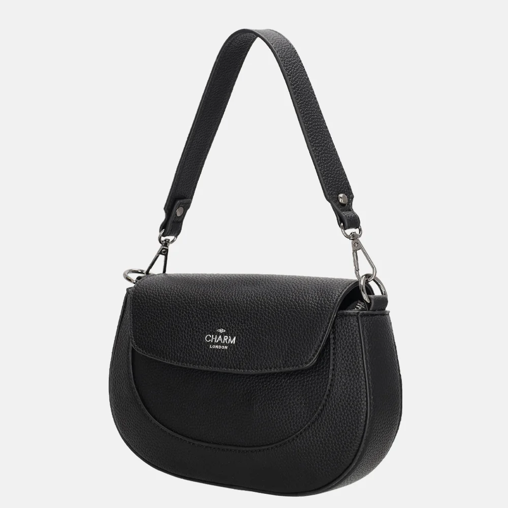 Charm London Montmartre crossbody tas zwart bij Duifhuizen