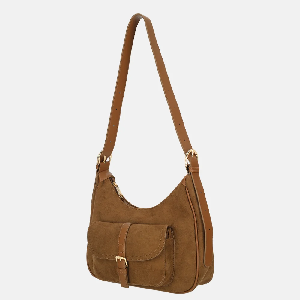 Firenze Suedine buideltas dark brown bij Duifhuizen