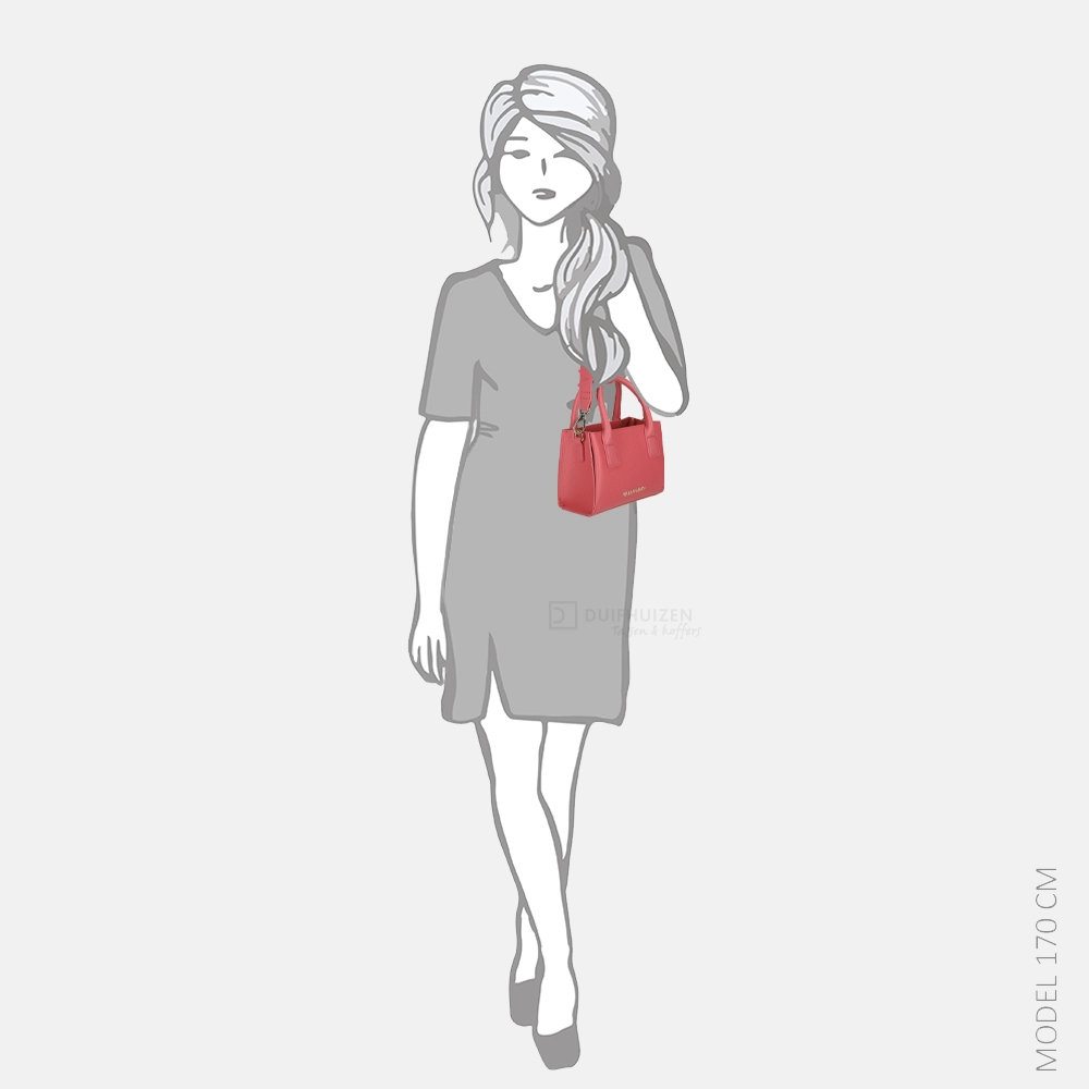 Valentino Bags Seychelles shopper corallo bij Duifhuizen