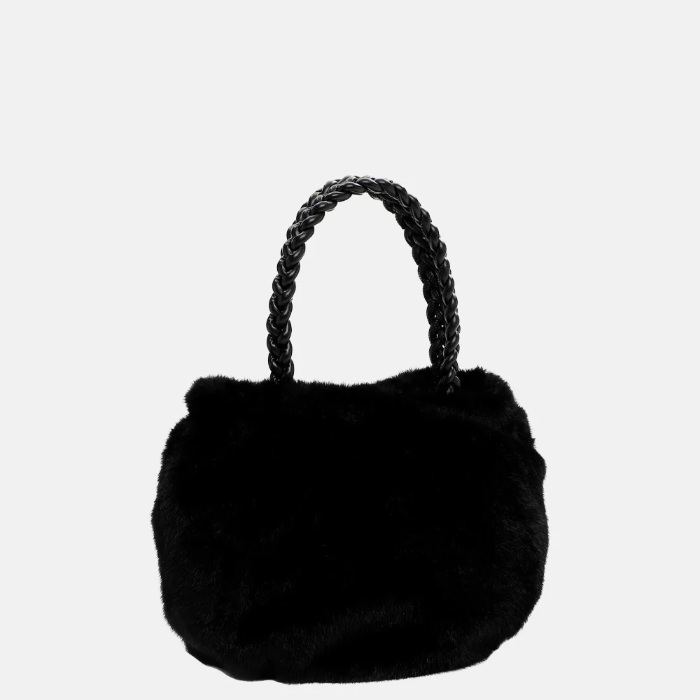 Emily & Noah handtas faux fur black bij Duifhuizen