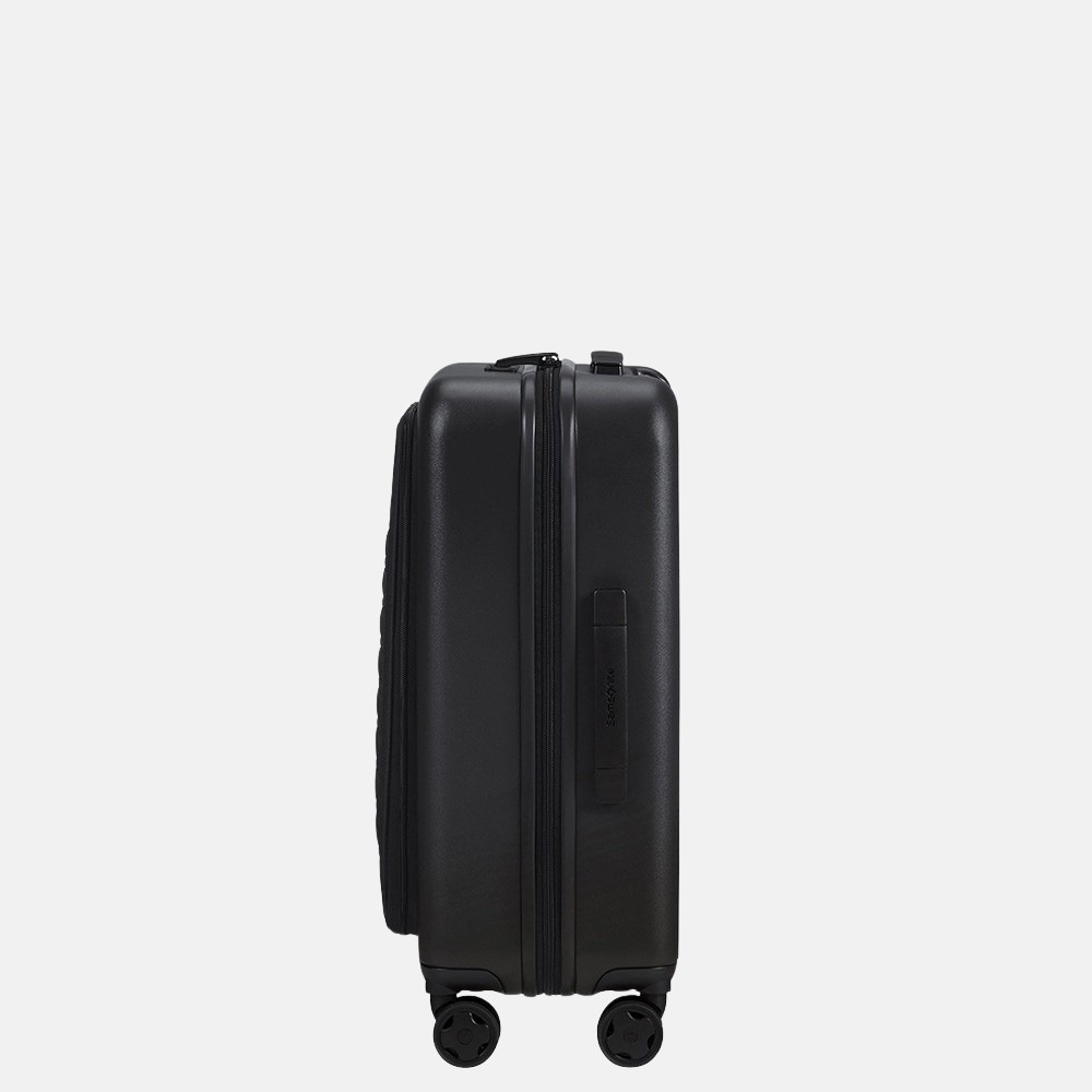 Samsonite StackD handbagage spinner 55 cm black bij Duifhuizen
