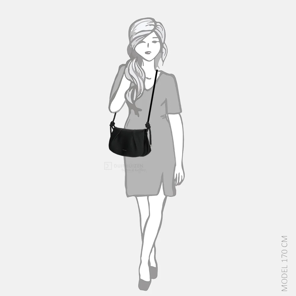 Daniele Donati crossbody tas black bij Duifhuizen