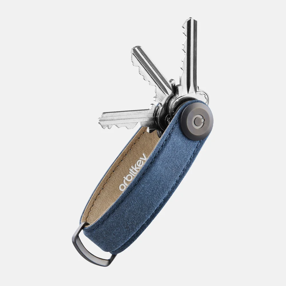 Orbitkey  2.0 Waxed canvas navy blue bij Duifhuizen