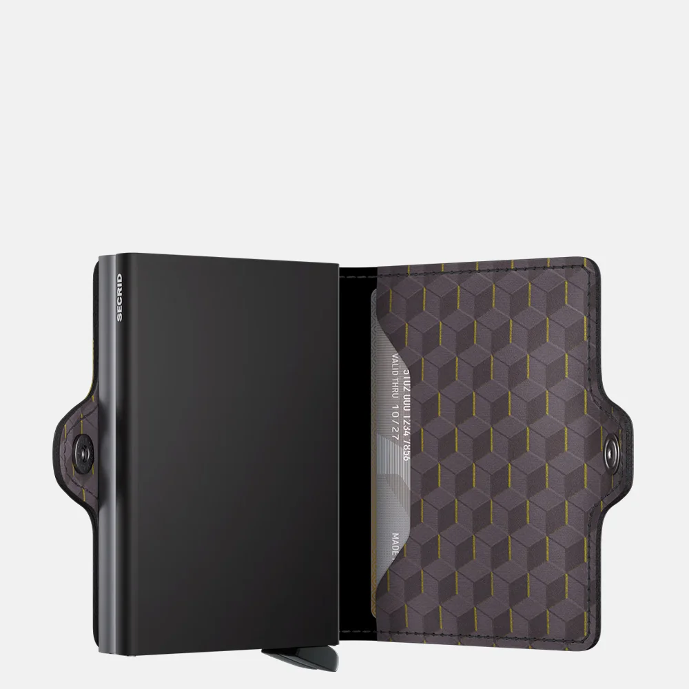 Secrid Miniwallet pasjeshouder optical grey yellow bij Duifhuizen