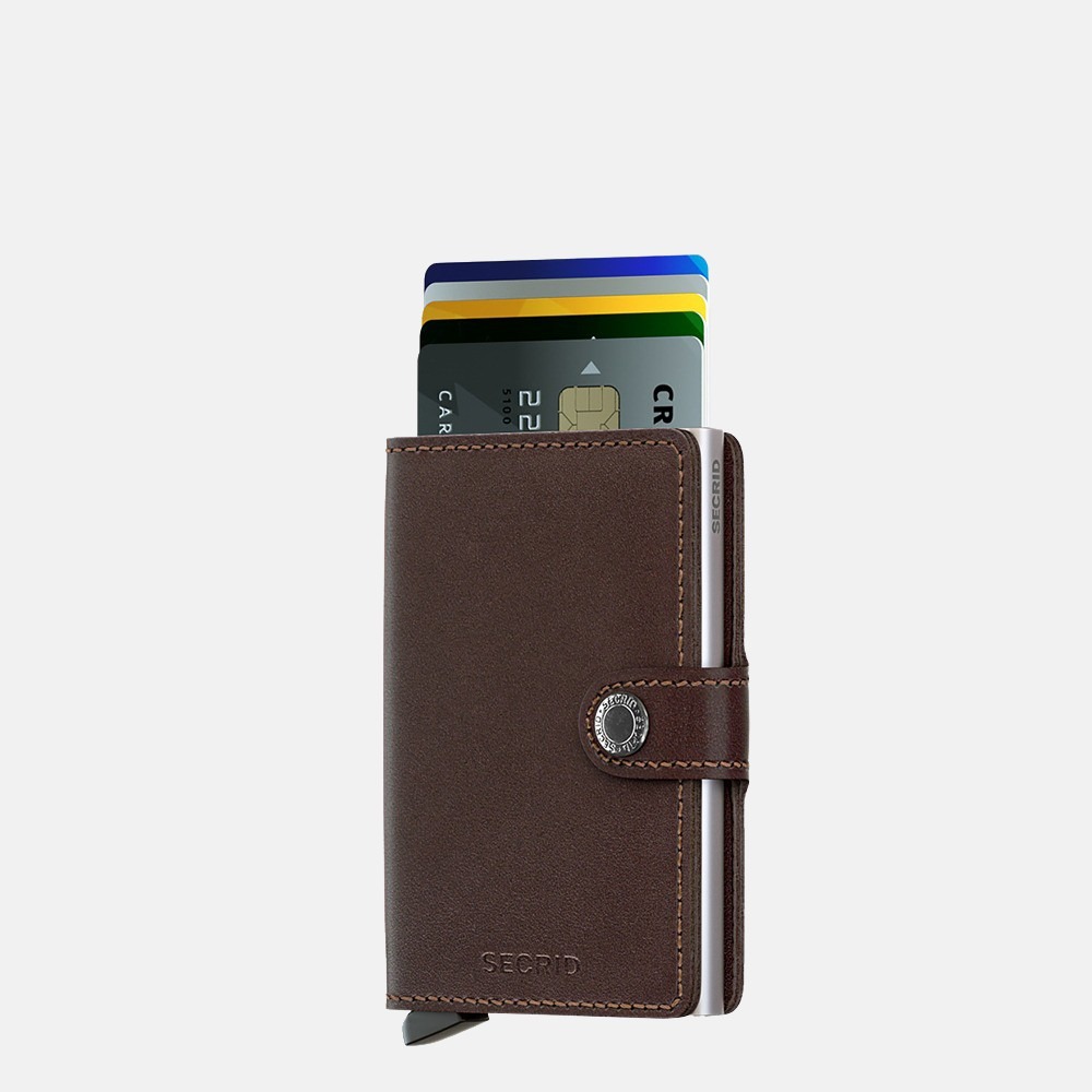 Secrid Miniwallet pasjeshouder dark brown bij Duifhuizen