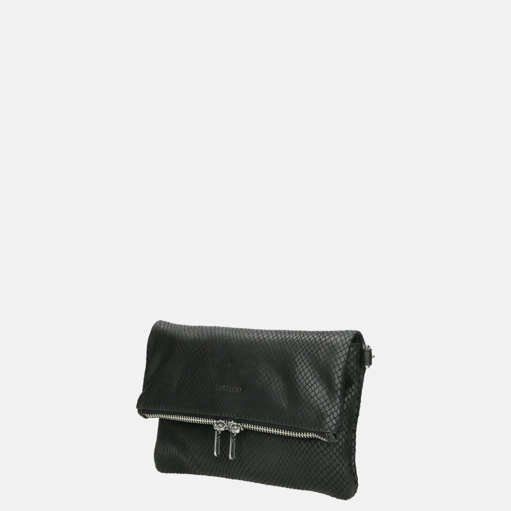Loulou Essentiels Queen crossbody tas black bij Duifhuizen
