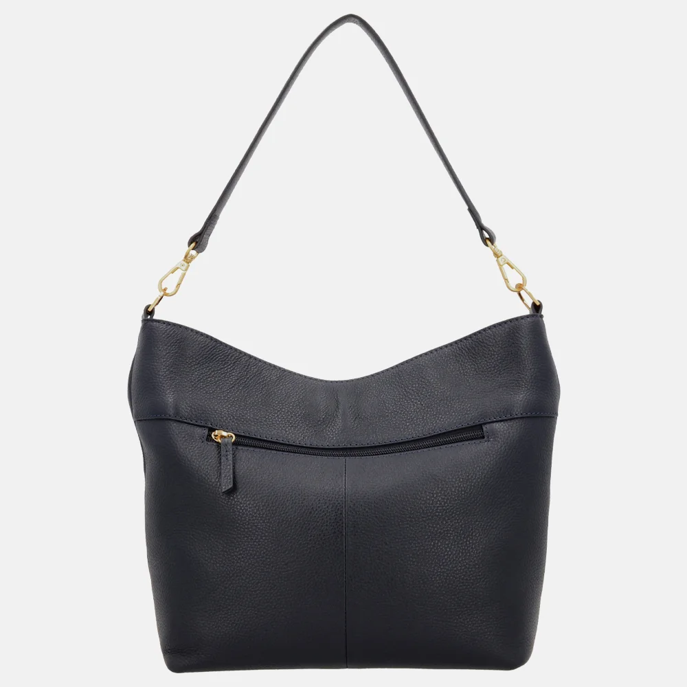 Loulou Essentiels Sabine buideltas dark blue bij Duifhuizen