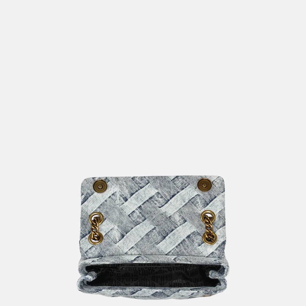 Kurt Geiger Mini Kensington soft bag crossbody tas denim bij Duifhuizen