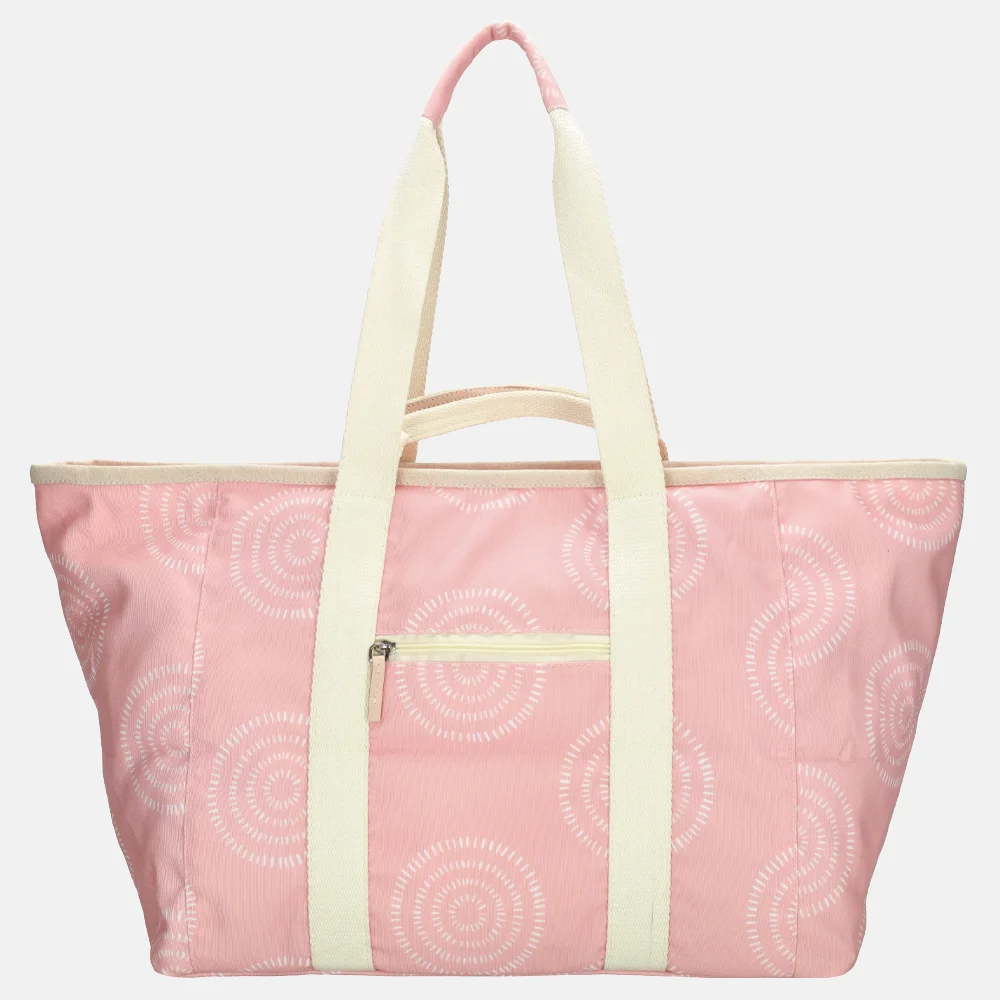 Zebra Trends Elise strandtas roze boho bij Duifhuizen