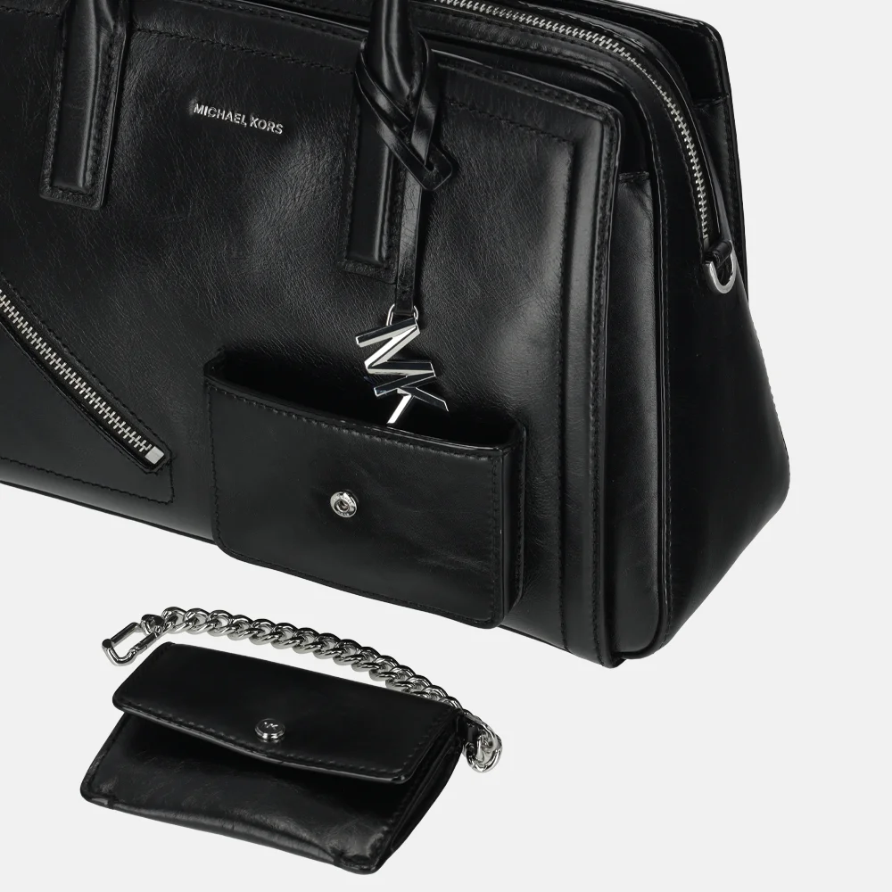 Michael Kors handtas satchel M black bij Duifhuizen