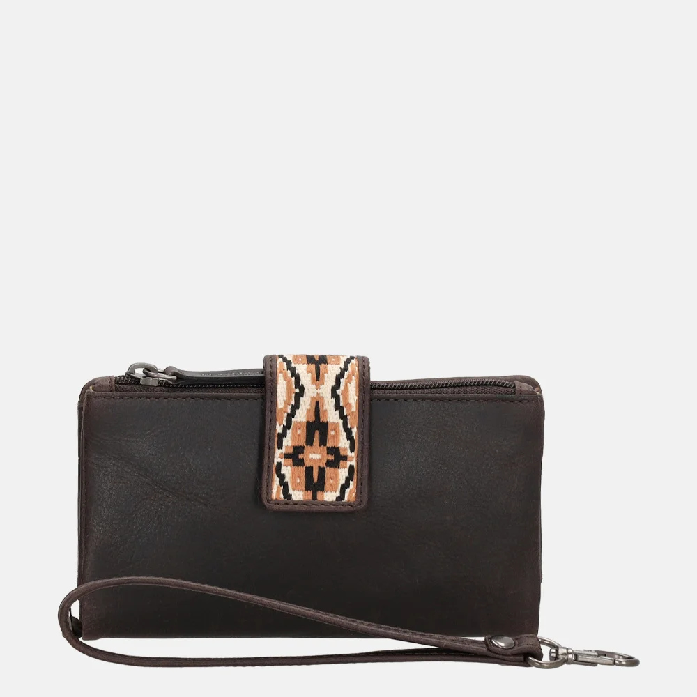 Micmacbags Next Navajo ritsportemonnee bruin bij Duifhuizen