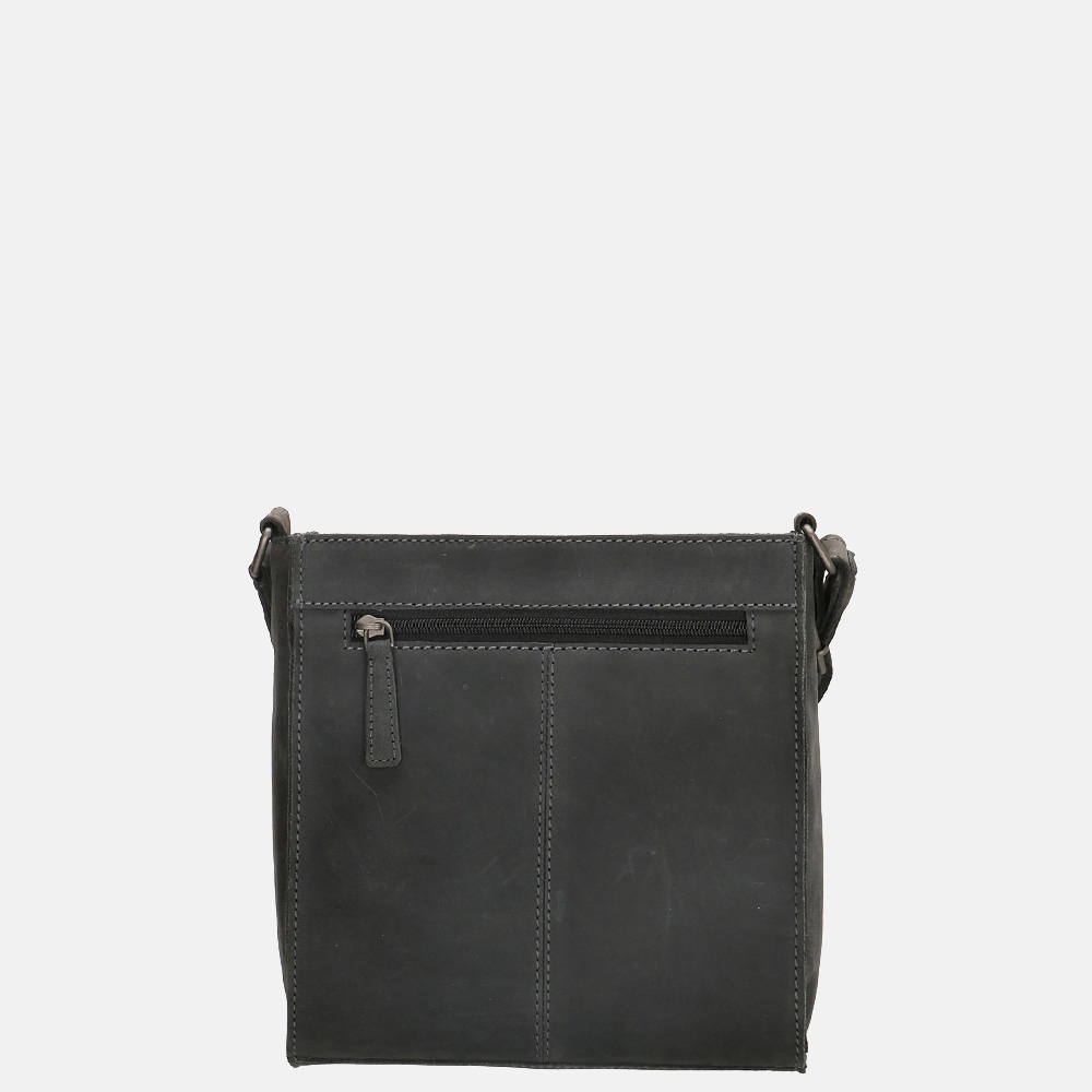 Hide & Stitches Idaho crossbody tas black bij Duifhuizen