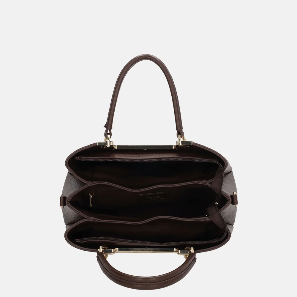 Charm London handtas M donkerbruin bij Duifhuizen