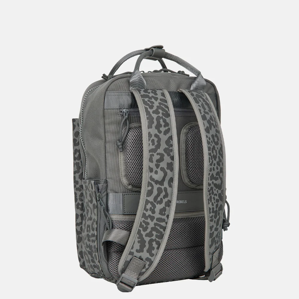 New Rebels Urban Miami laptoprugzak 13 inch black leopard bij Duifhuizen