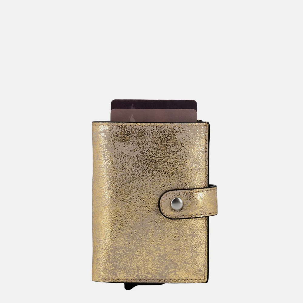 Charm London Metallic pasjeshouder goud bij Duifhuizen