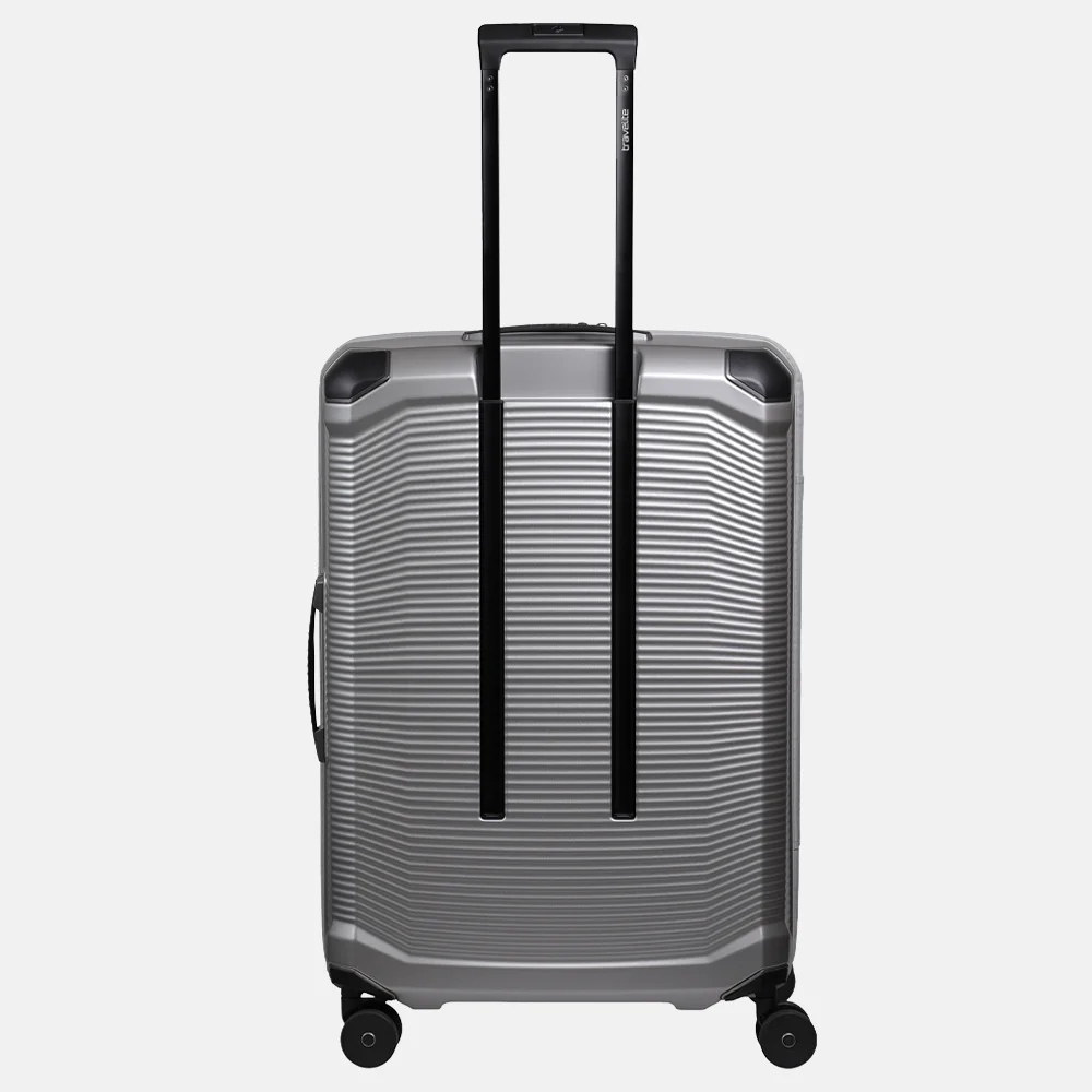 Travelite Millennium spinner reiskoffer 76 cm zilver bij Duifhuizen