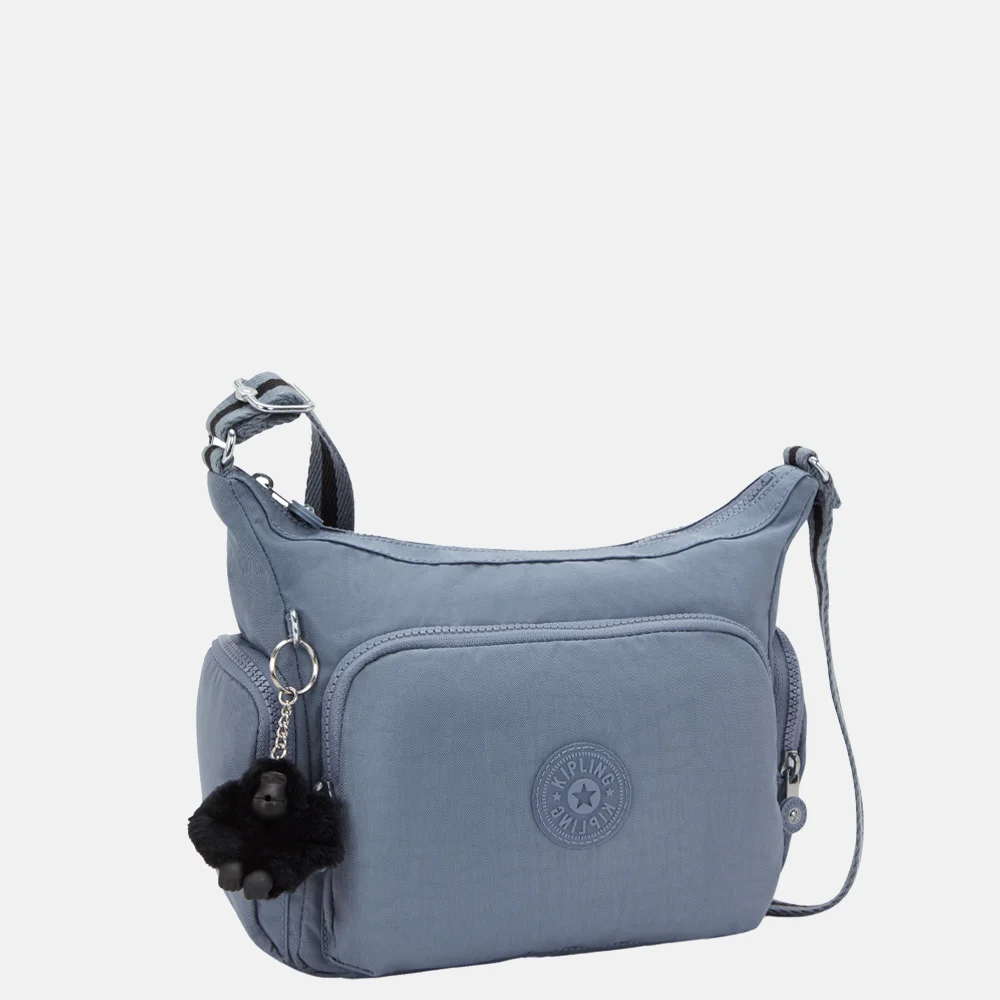 Kipling Gabb schoudertas S blue stone bij Duifhuizen