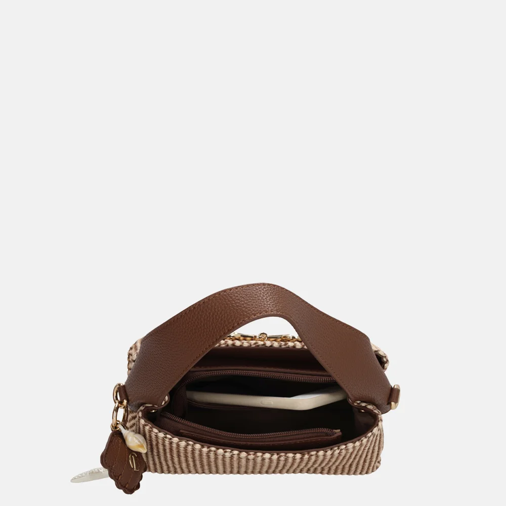 Charm London Santorini handtas S bruin bij Duifhuizen