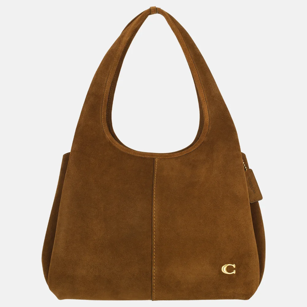 Coach Lana schoudertas M warm brown (goud)