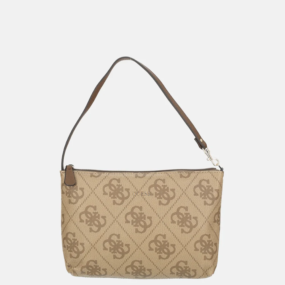 Guess Power play shopper L latte logo/brown bij Duifhuizen
