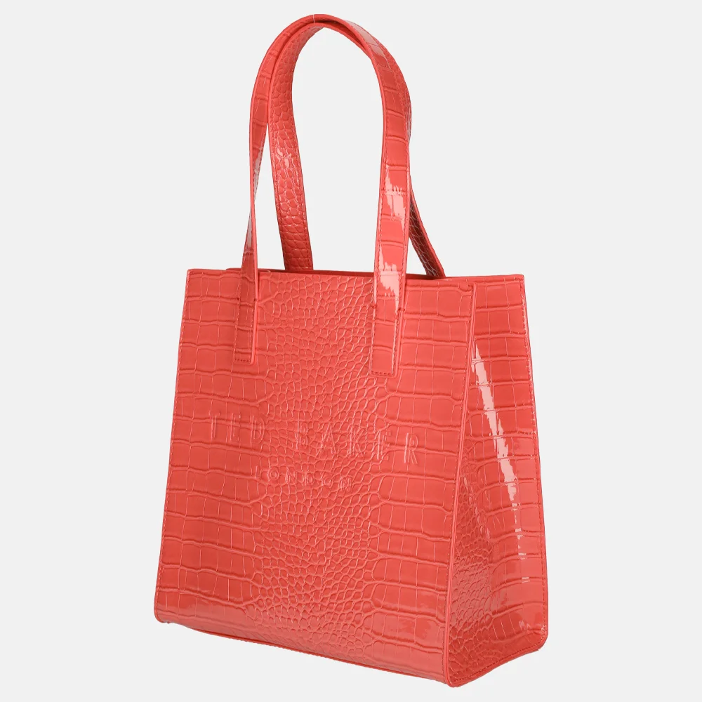 Ted Baker Reptcon shopper S coral bij Duifhuizen