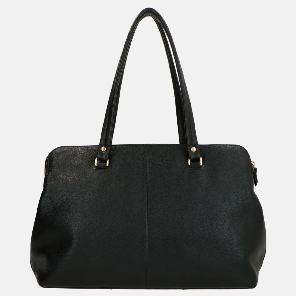 Loulou Essentiels Olivia shopper 15 inch black bij Duifhuizen