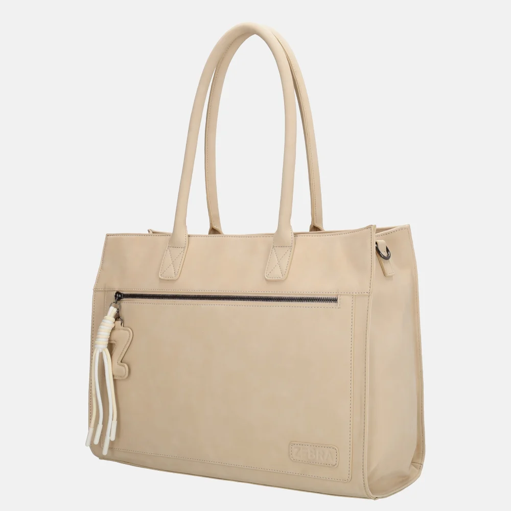 Zebra Trends Rosalyn laptopshopper 15.6 inch beige bij Duifhuizen