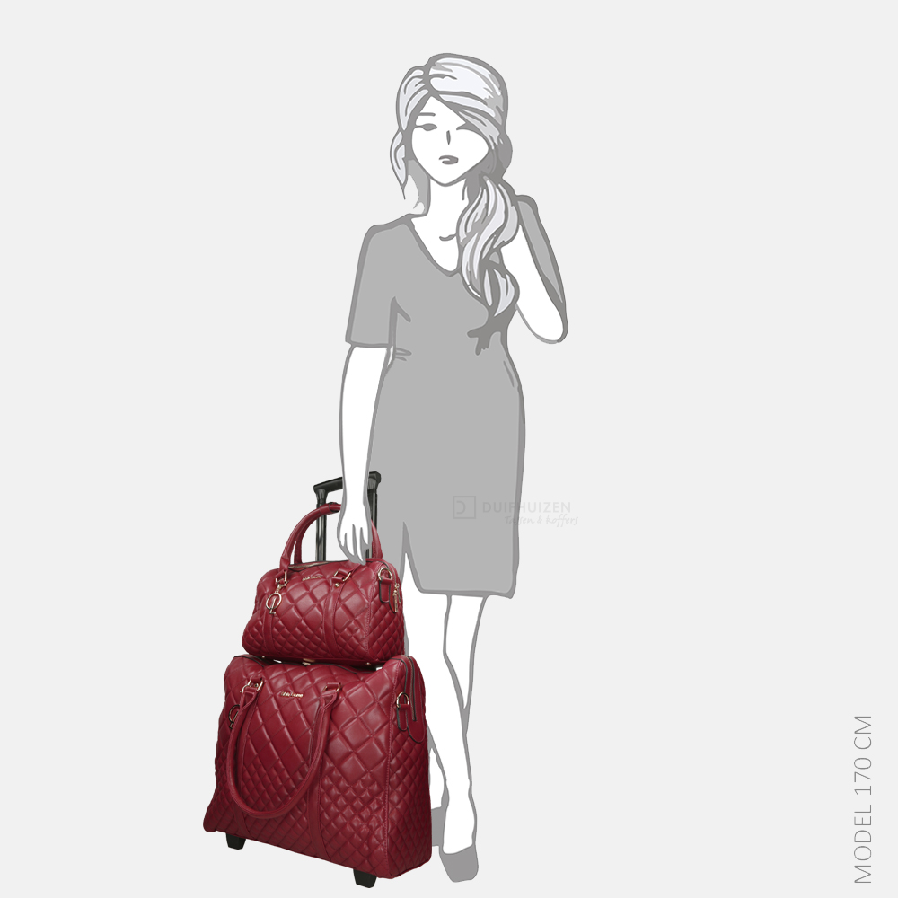 Olivia Lauren Lyana business trolley + tas bordo bij Duifhuizen