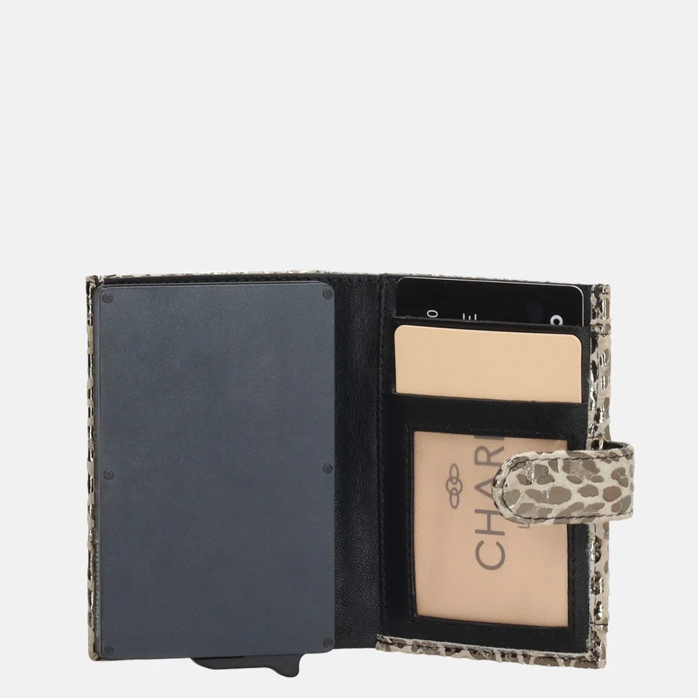 Charm London pasjeshouder panter gebroken wit bij Duifhuizen