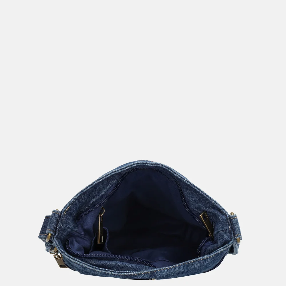Beagles crossbody tas jeansblauw bij Duifhuizen