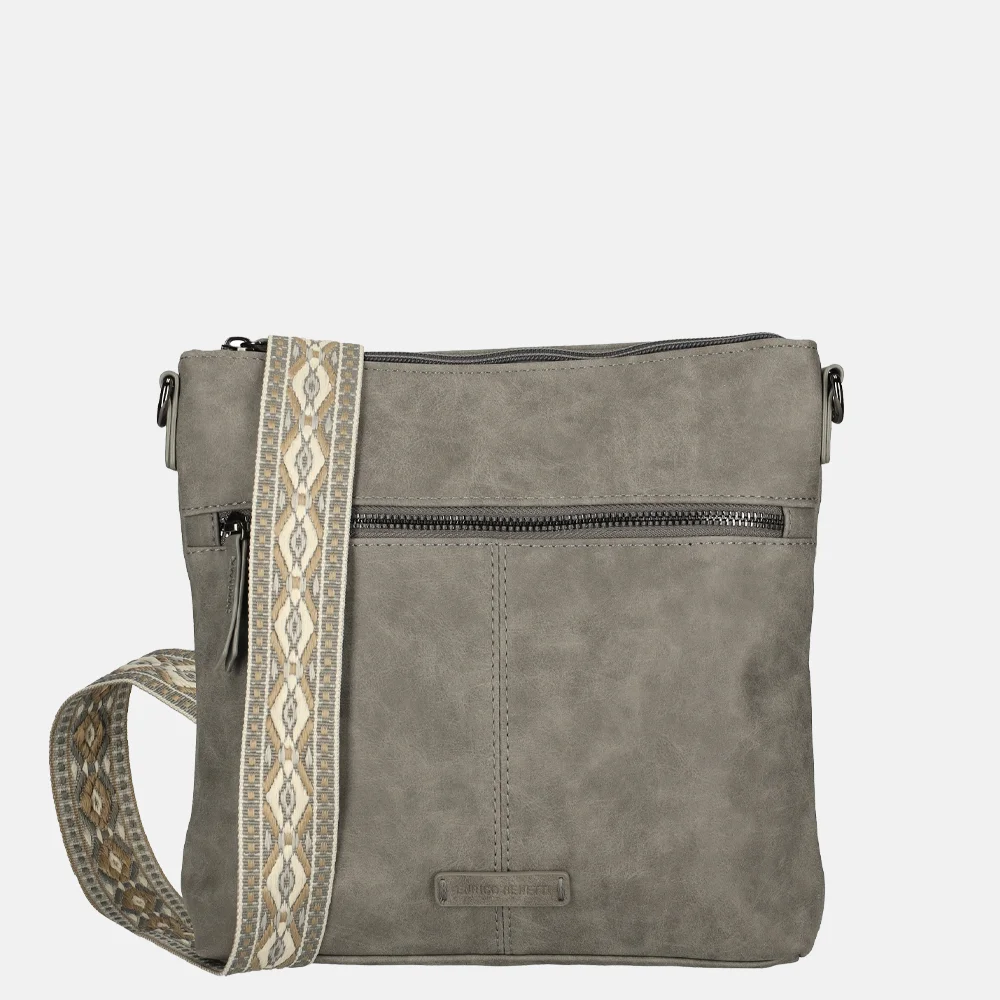 Enrico Benetti Indy crossbody tas middengrijs bij Duifhuizen