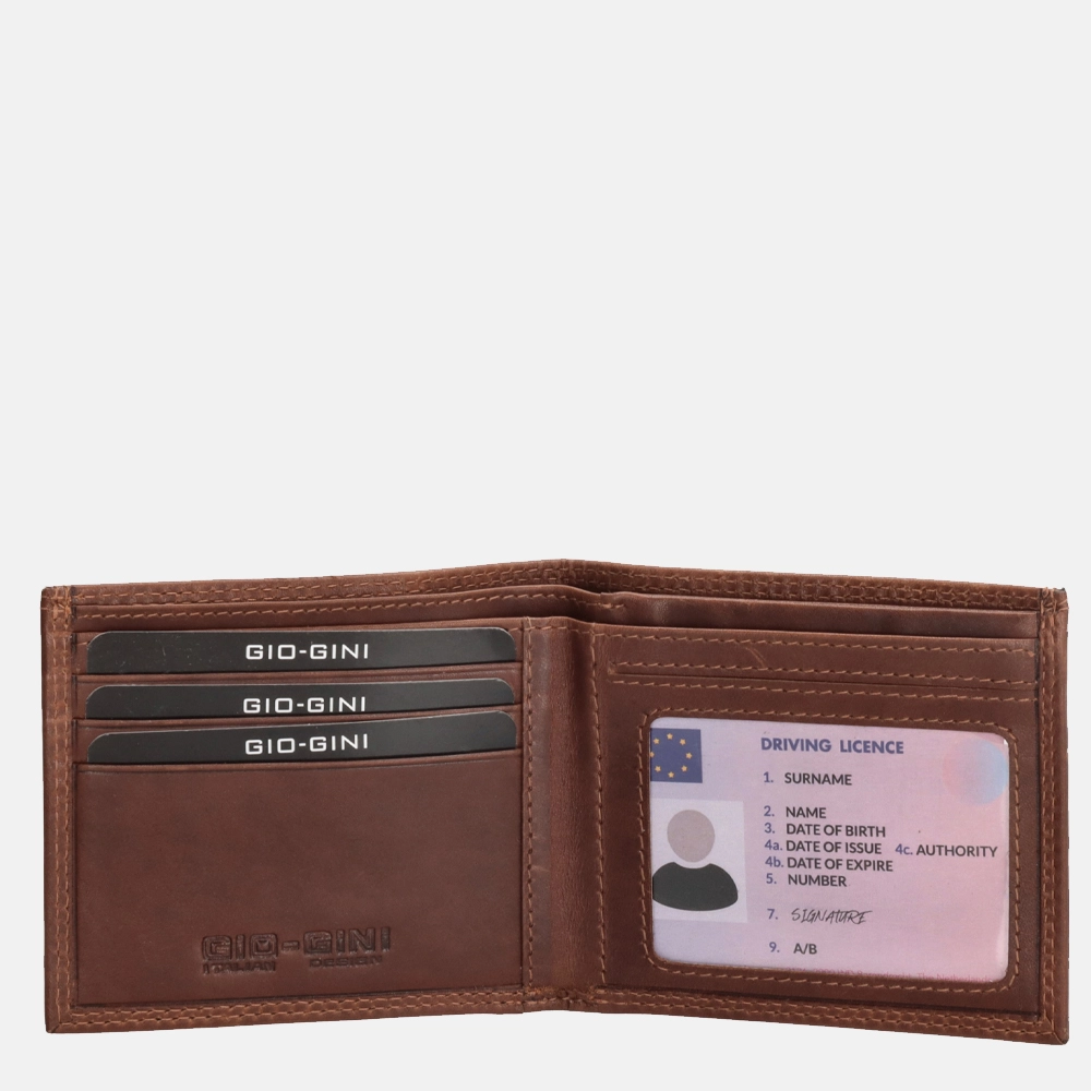 Gio Gini portemonnee brown bij Duifhuizen